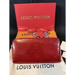 LOUIS VUITTON VERNIS MONOGRAM ZIPPY WALLET (FULLSET)